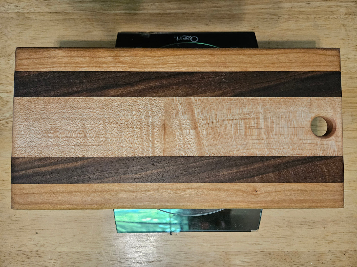 Cheese Board 12" x 6"  Walnut and Cherry