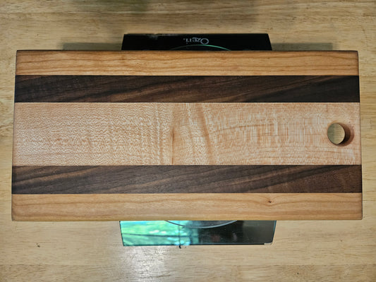 Cheese Board 12" x 6"  Walnut and Cherry