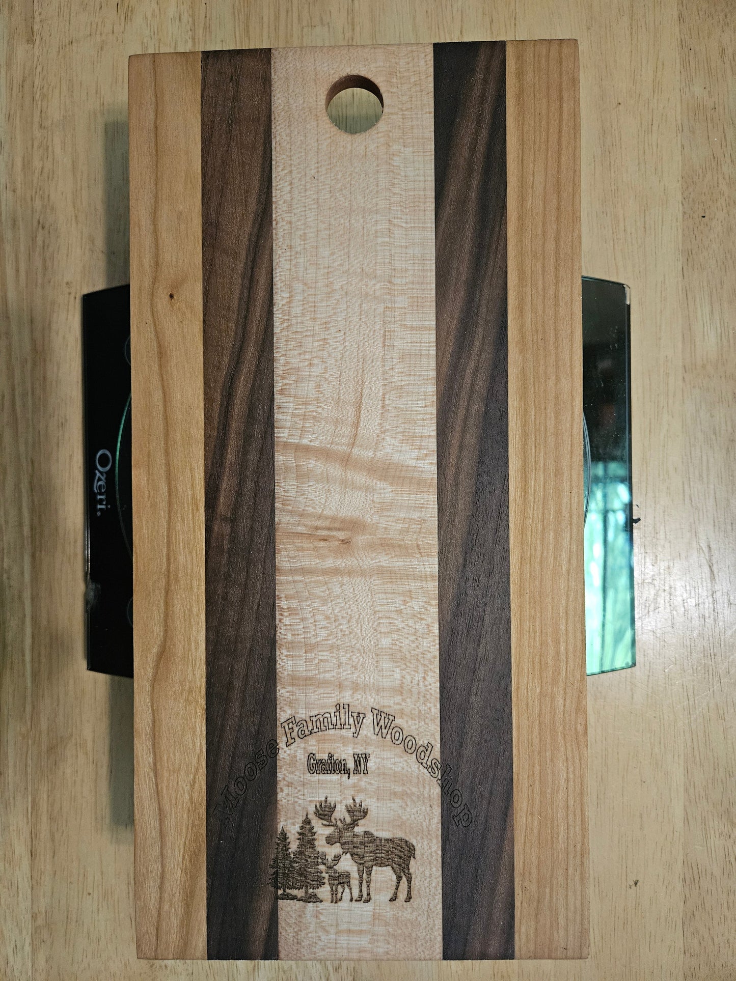 Cheese Board 12" x 6"  Walnut and Cherry