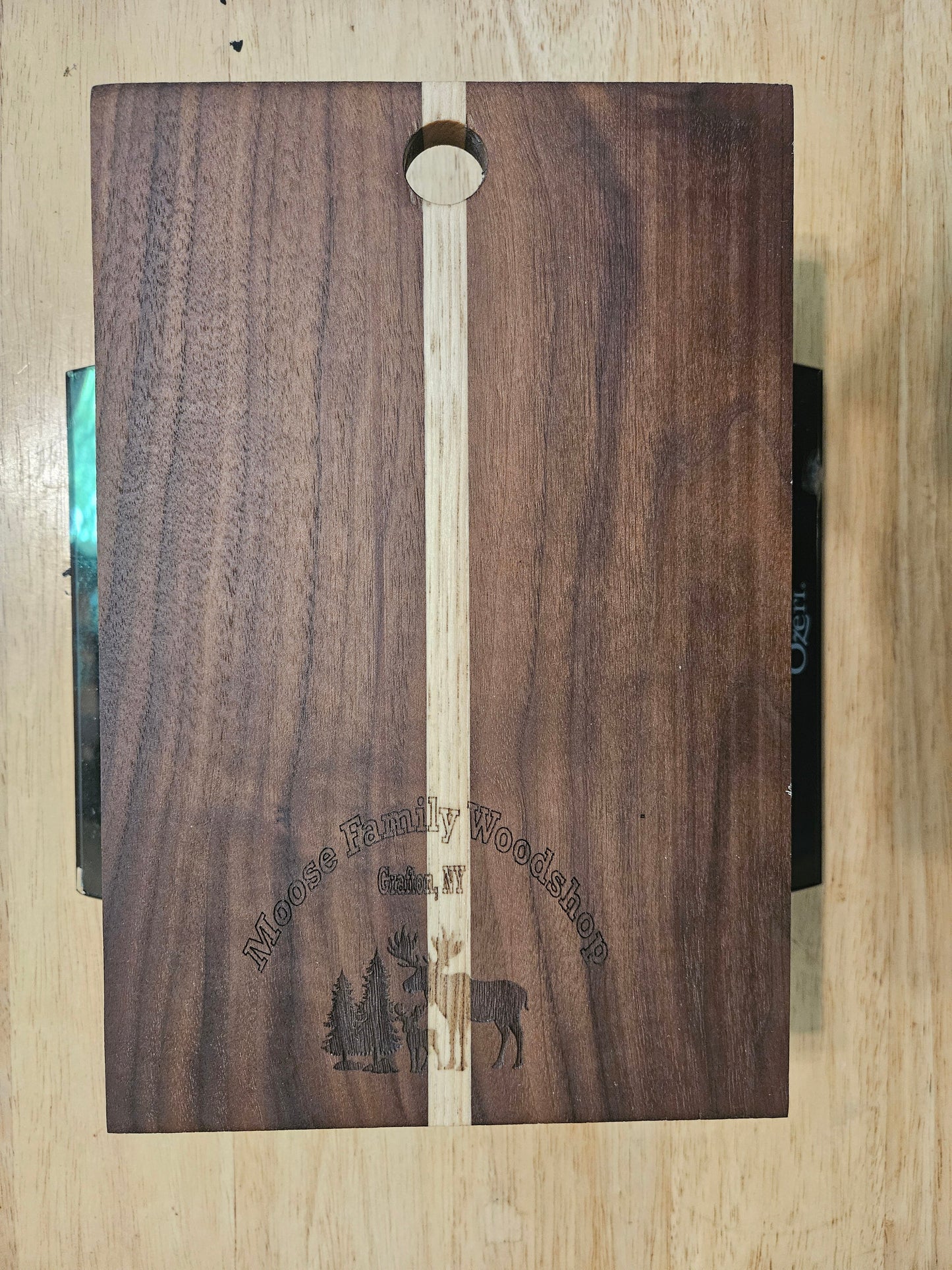 Cheese Board 10" x 6.5"  Walnut and Maple
